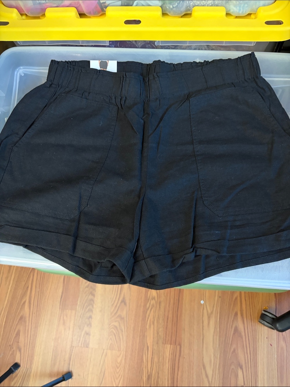 Briggs New York Black High-Waist Pull-On Shorts